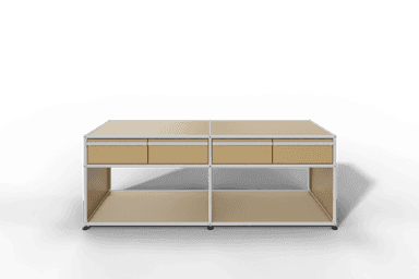 USM Haller Sideboard, mit 4 Schubladen A6 und 2 offenen Fächern. Tiefe 50 cm. Produktbild