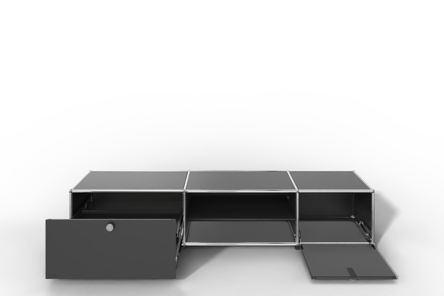 USM Haller TV-Lowboard mit Schublade und Klapptür Produktbild