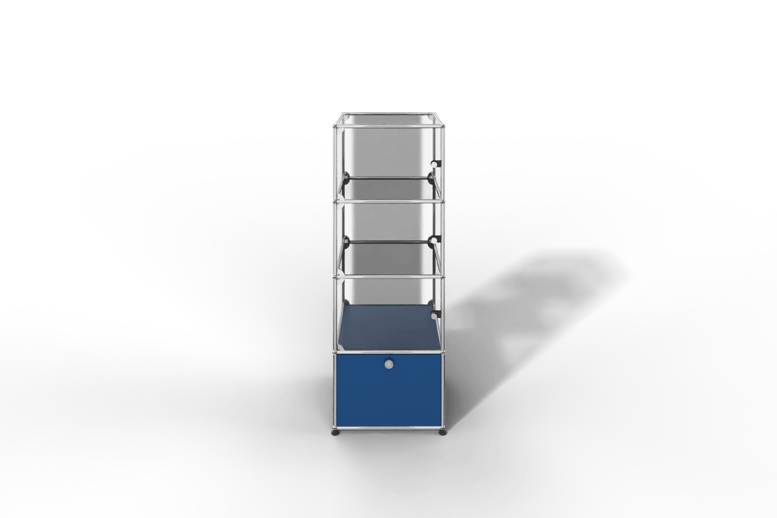 USM Haller Glasvitrine mit 3 Glastüren und 1 Klapptüre Produktbild