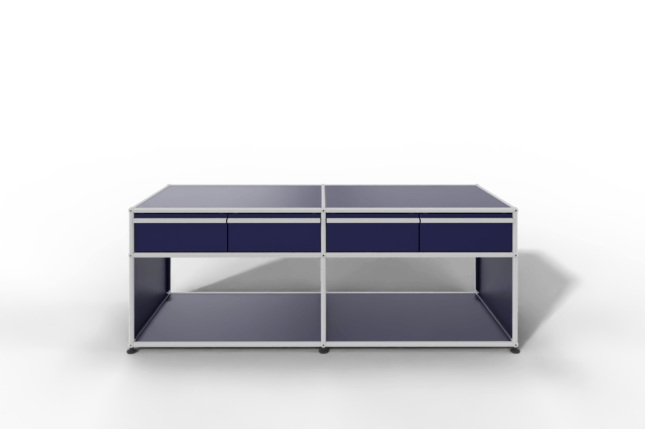 USM Haller Sideboard, mit 4 Schubladen A6 und 2 offenen Fächern. Tiefe 50 cm. Produktbild