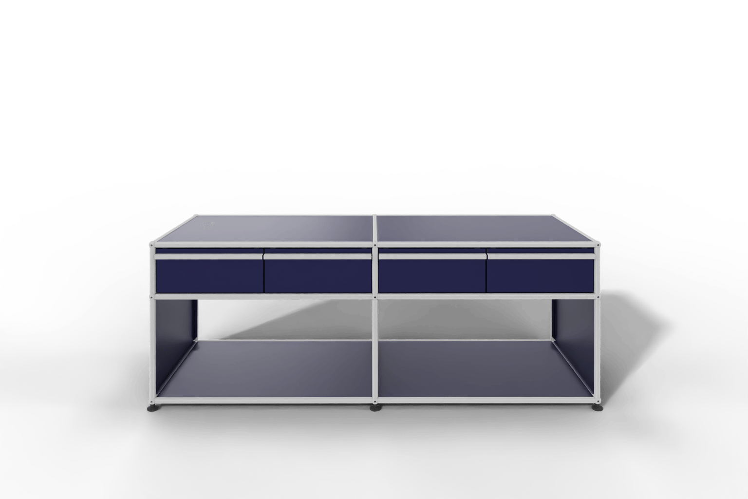 USM Haller Sideboard, mit 4 Schubladen A6 und 2 offenen Fächern. Tiefe 50 cm. Produktbild