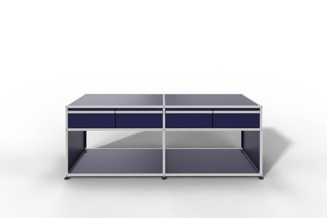 USM Haller Sideboard, mit 4 Schubladen A6 und 2 offenen Fächern. Tiefe 50 cm.