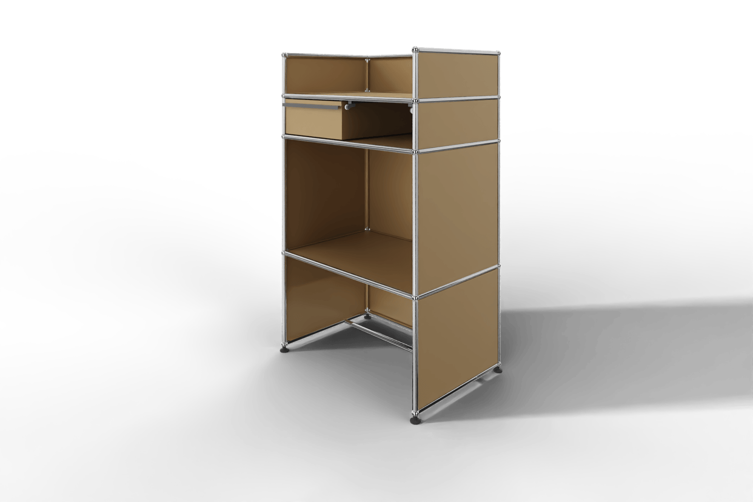 USM Haller Steharbeitsplatz mit Schubkasten A6 und Stifteinlage Produktbild