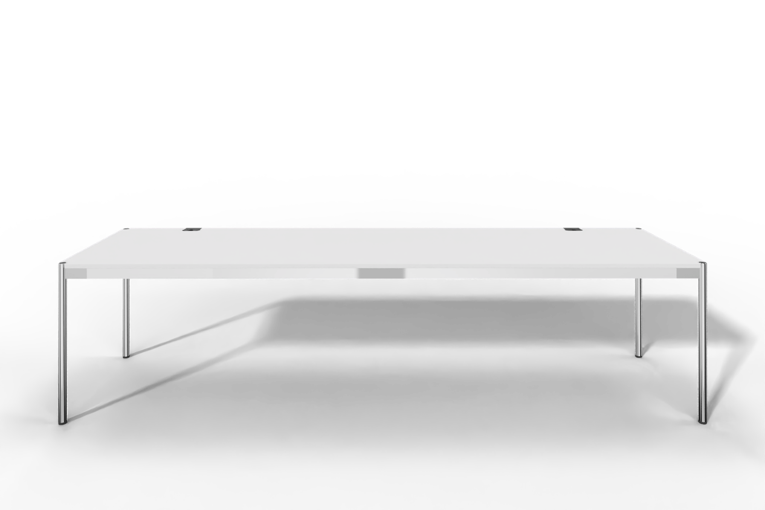 USM Haller Tisch Plus,Tiefe 750 mm, Oberfläche MDF reinweiss Produktbild