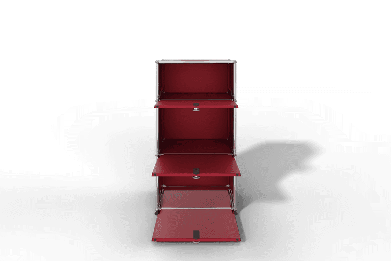 USM Haller schmales Highboard mit 3 Klapptüren. Produktbild