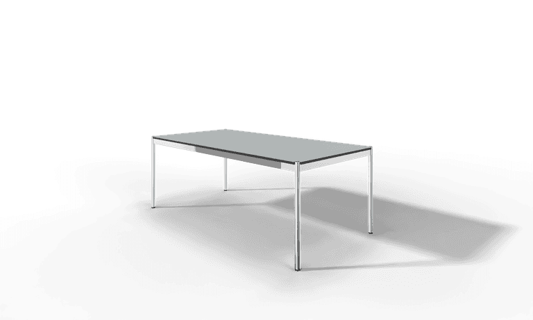 USM Haller Tisch, Tiefe 1000 mm, Linoleum beschichtet, aus 5 Farben wählbar, Tischlänge wählbar Produktbild