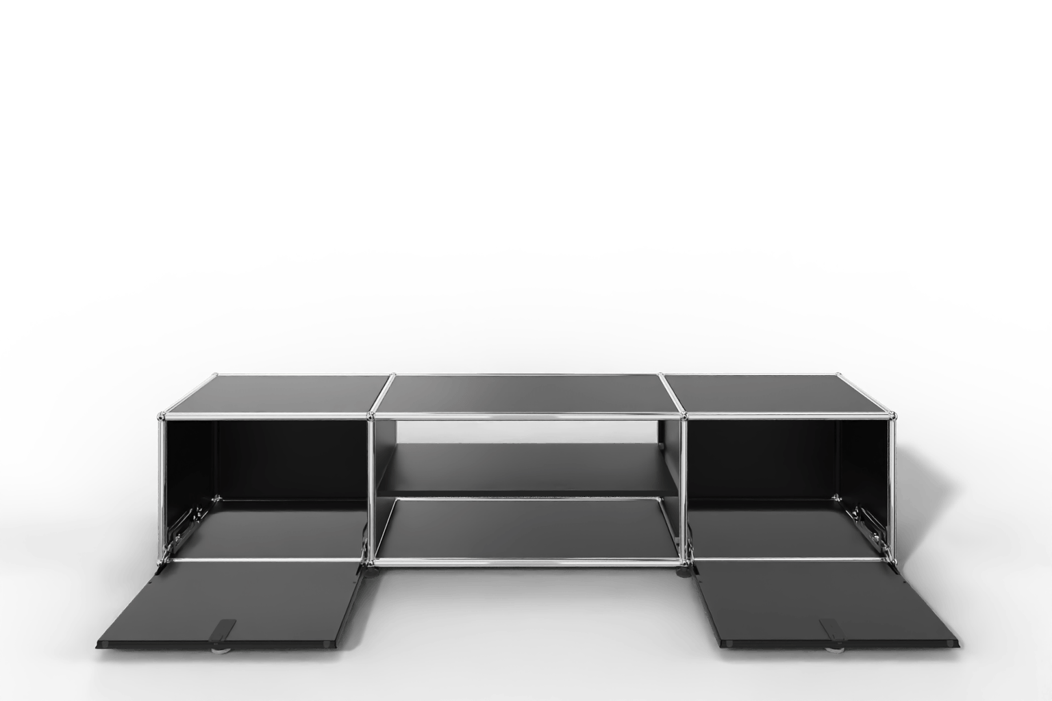 USM Haller TV-Lowboard mit Mittelteil und Zwischentablar Produktbild