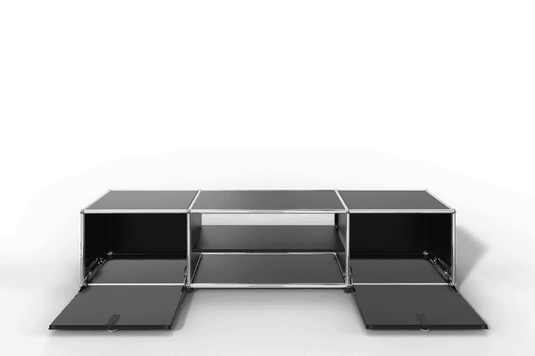 USM Haller TV-Lowboard mit Mittelteil und Zwischentablar Produktbild
