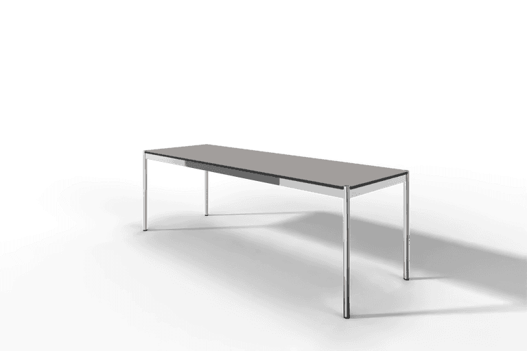 USM Haller Tisch, Tiefe 750 mm, in Fenix, aus 3 Farben wählbar, Tischlänge wählbar Produktbild