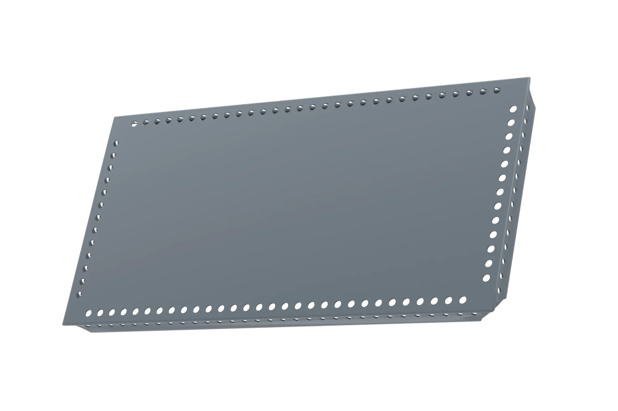 USM Haller Tablar Gelocht Anthrazitgrau 175x350 Produktbild