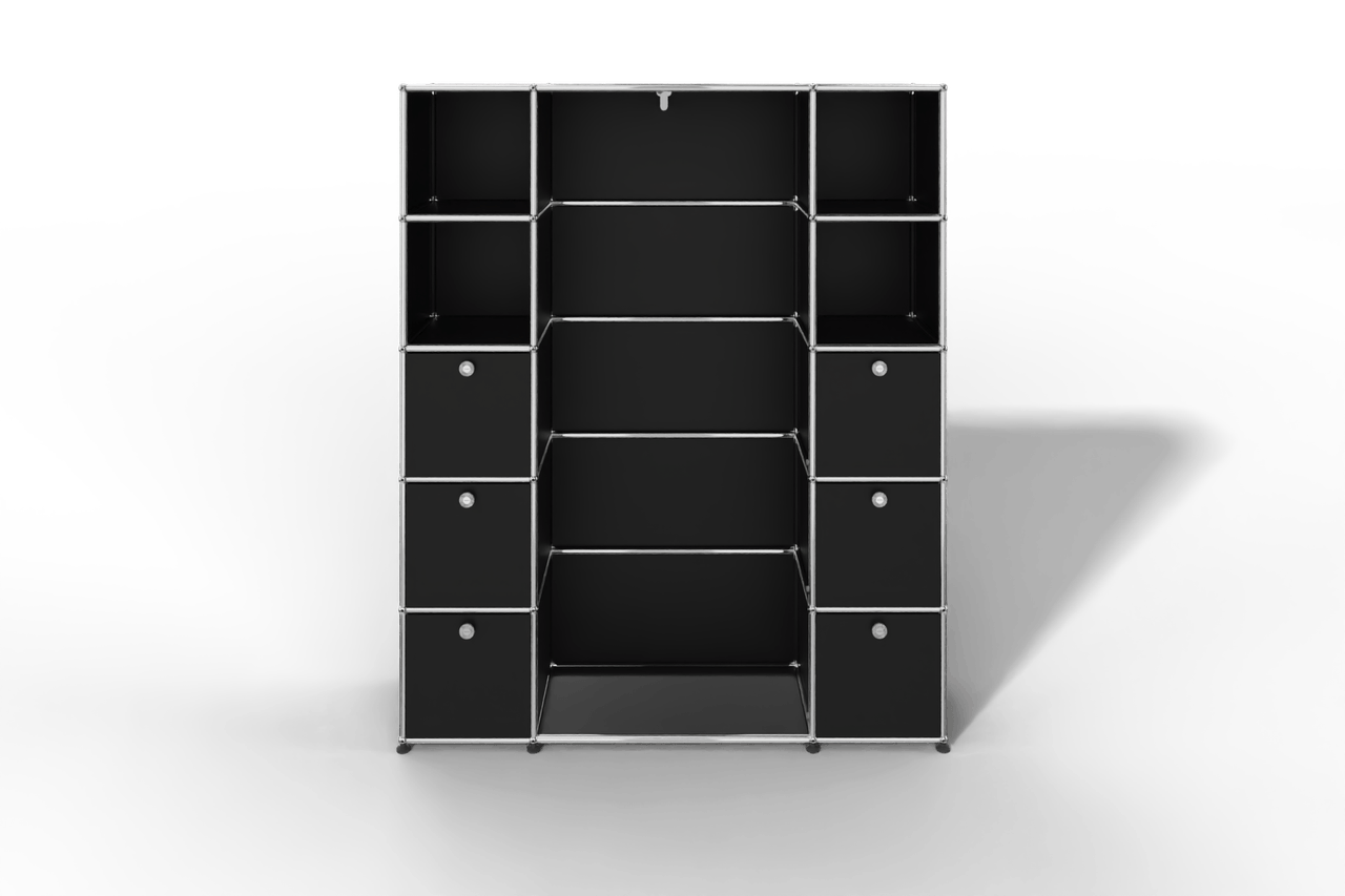 USM Haller Garderobe, 1450 mm breit, mit Klapptüren Produktbild
