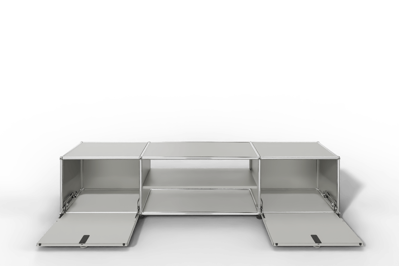 USM Haller TV-Lowboard mit Mittelteil und Zwischentablar Produktbild
