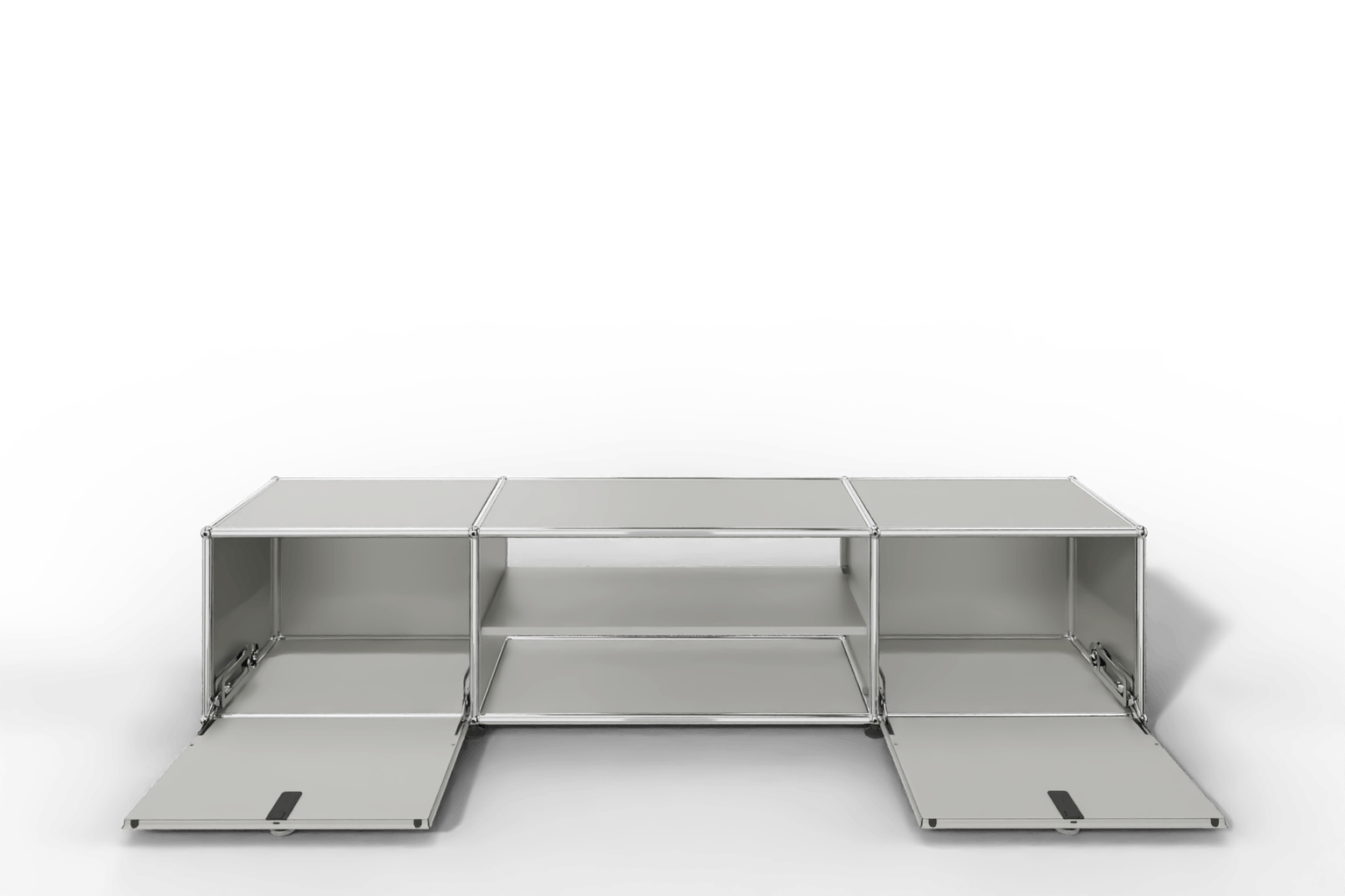 USM Haller TV-Lowboard mit Mittelteil und Zwischentablar Produktbild