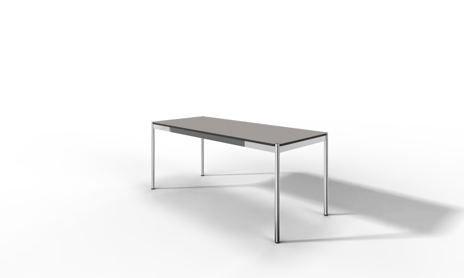 USM Haller Tisch, Tiefe 750 mm, in Fenix, aus 3 Farben wählbar, Tischlänge wählbar Produktbild