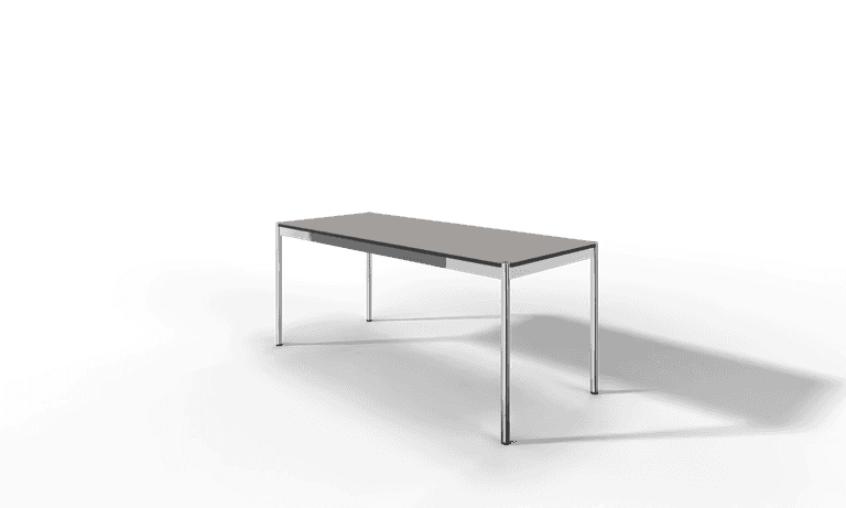 USM Haller Tisch, Tiefe 750 mm, in Fenix, aus 3 Farben wählbar, Tischlänge wählbar Produktbild