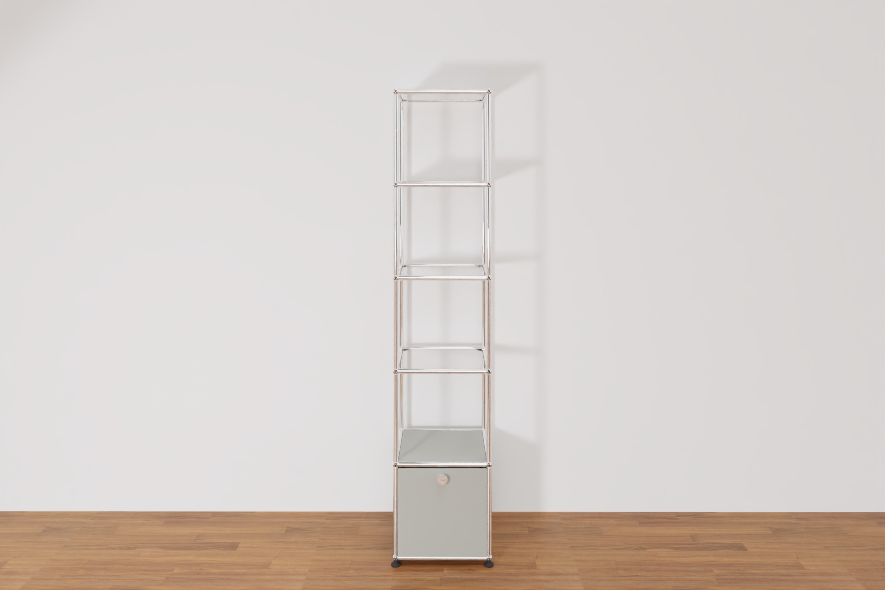 Original USM Haller Regal mit Glasböden und Klapptüre - Ausstellungsstück Produktbild