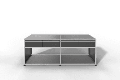 USM Haller Sideboard, mit 4 Schubladen A6 und 2 offenen Fächern. Tiefe 50 cm. Produktbild