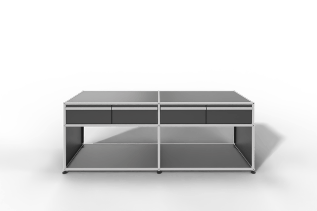 USM Haller Sideboard, mit 4 Schubladen A6 und 2 offenen Fächern. Tiefe 50 cm.