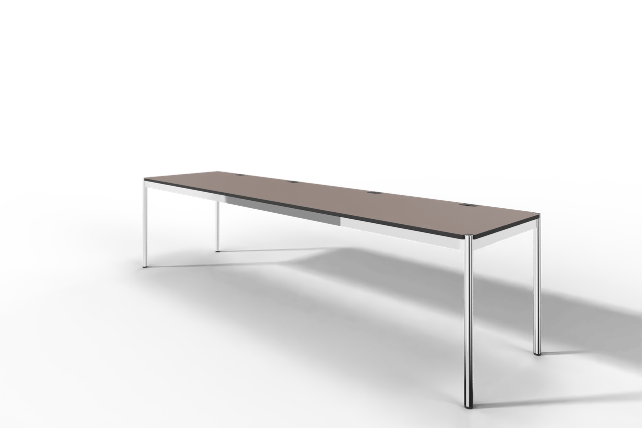 USM Haller Tisch Plus,Tiefe 750 mm, Oberfläche Linoleum Produktbild