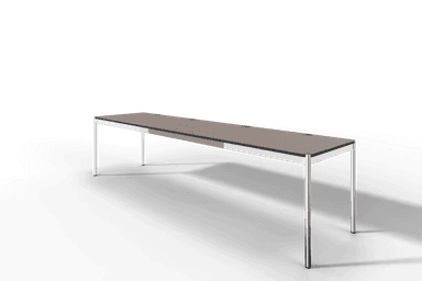 USM Haller Tisch Plus,Tiefe 750 mm, Oberfläche Linoleum Produktbild