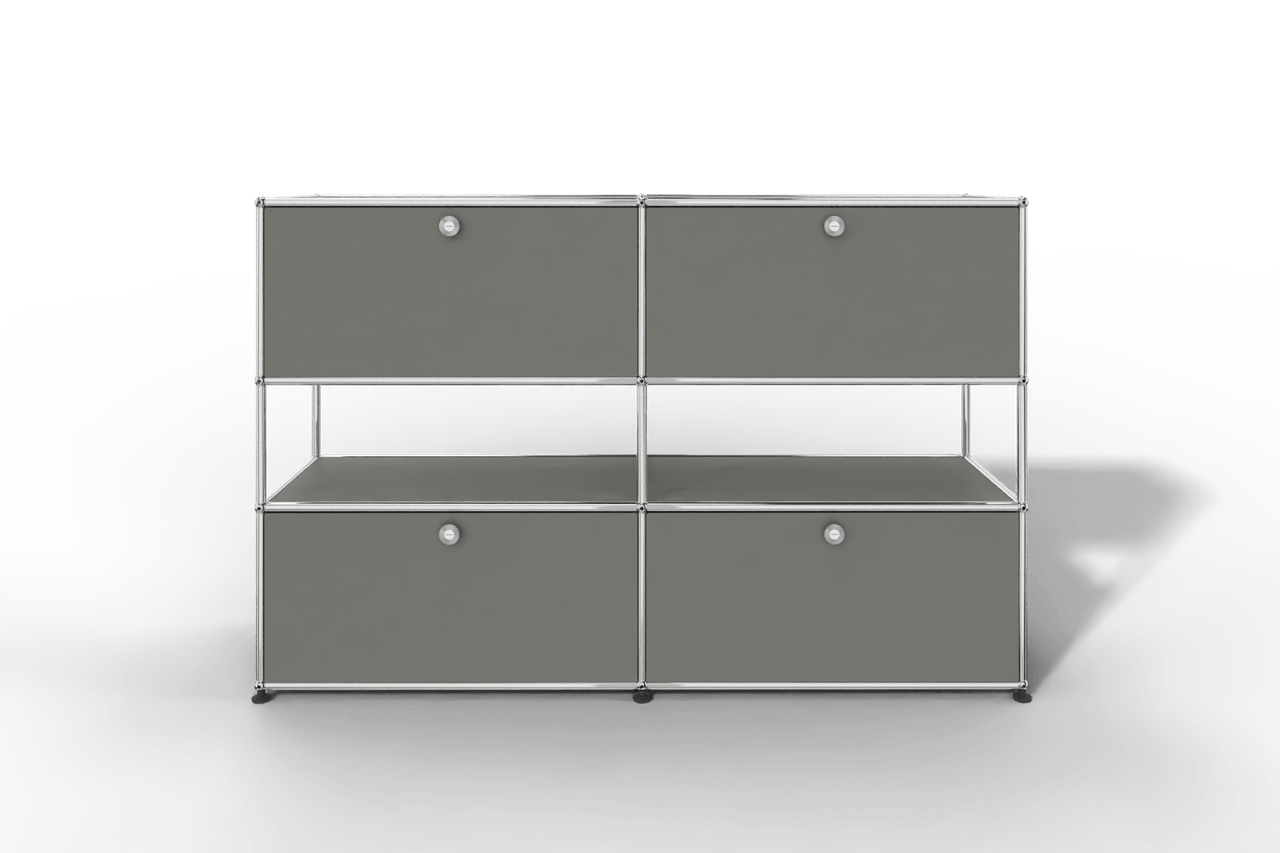 USM Haller Highboard mit 4 Klapptüren und offener Ebene Produktbild