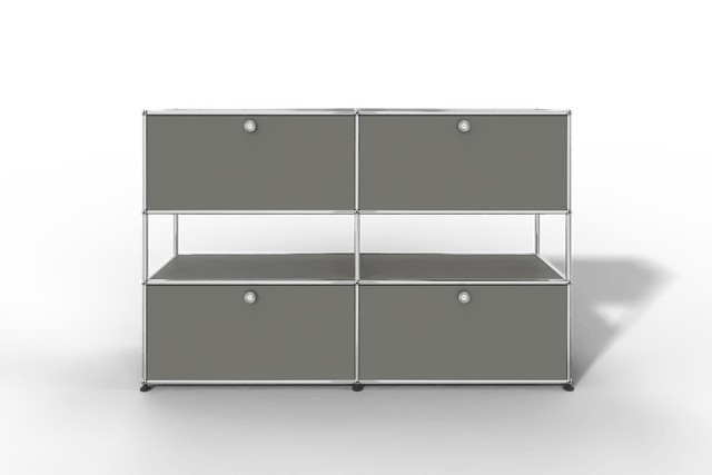 USM Haller Highboard mit 4 Klapptüren und offener Ebene