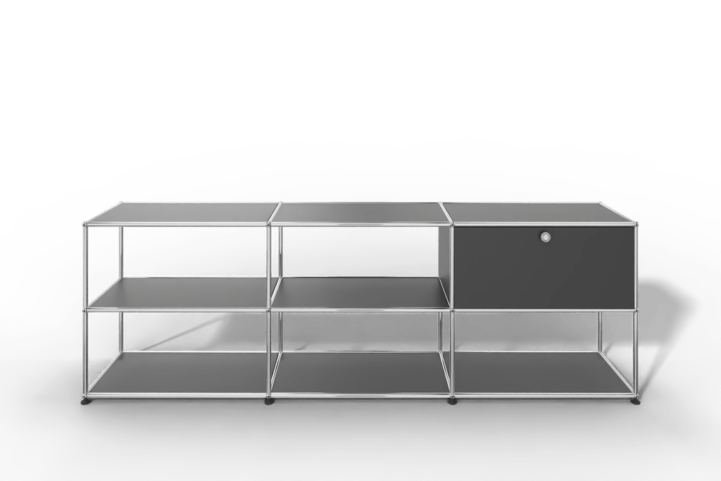 USM Haller Sideboard offen mit einer Klapptüre Produktbild