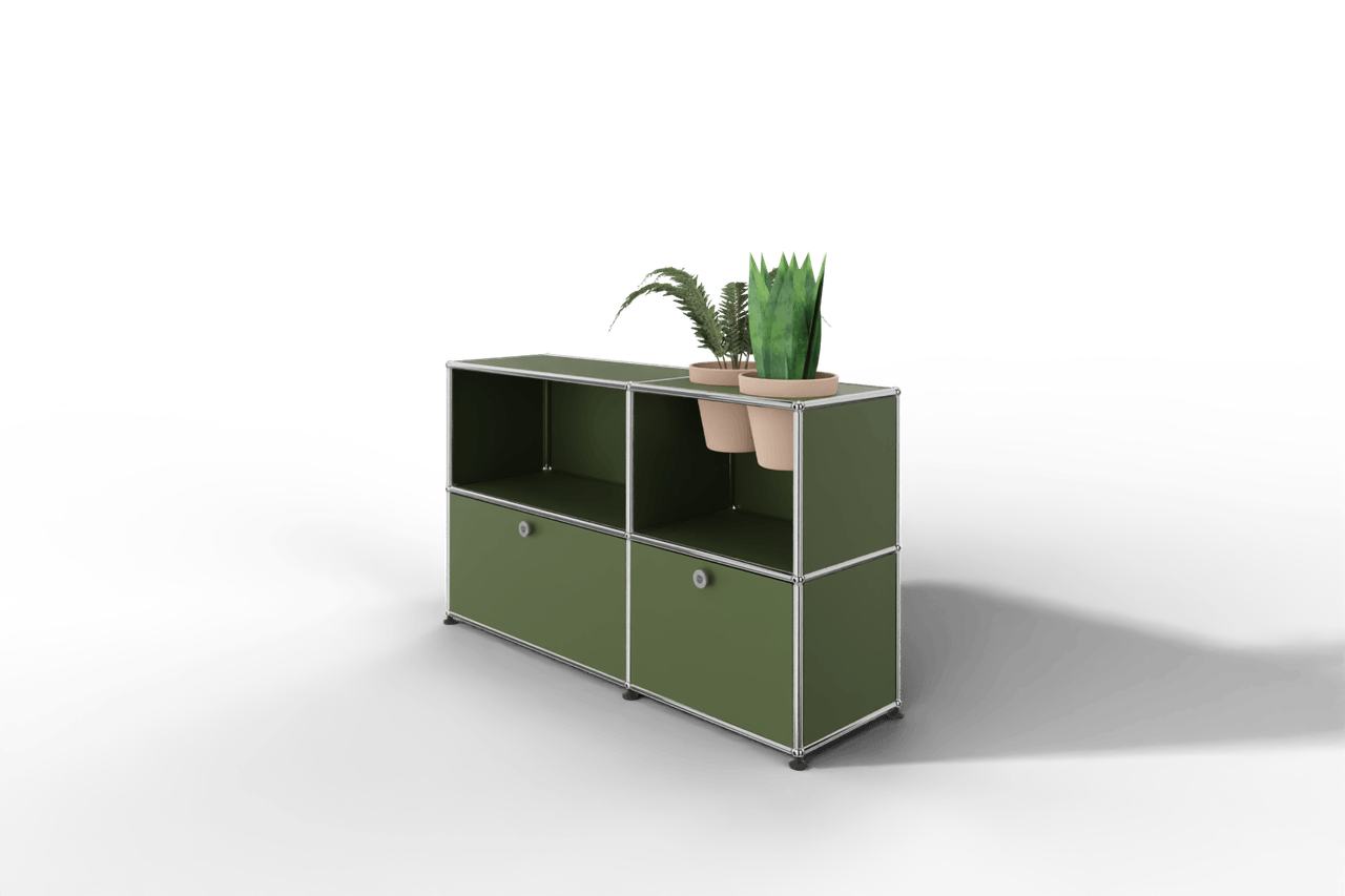 USM Haller Sideboard mit Klapptüren und Pflanzeneinsatz Produktbild