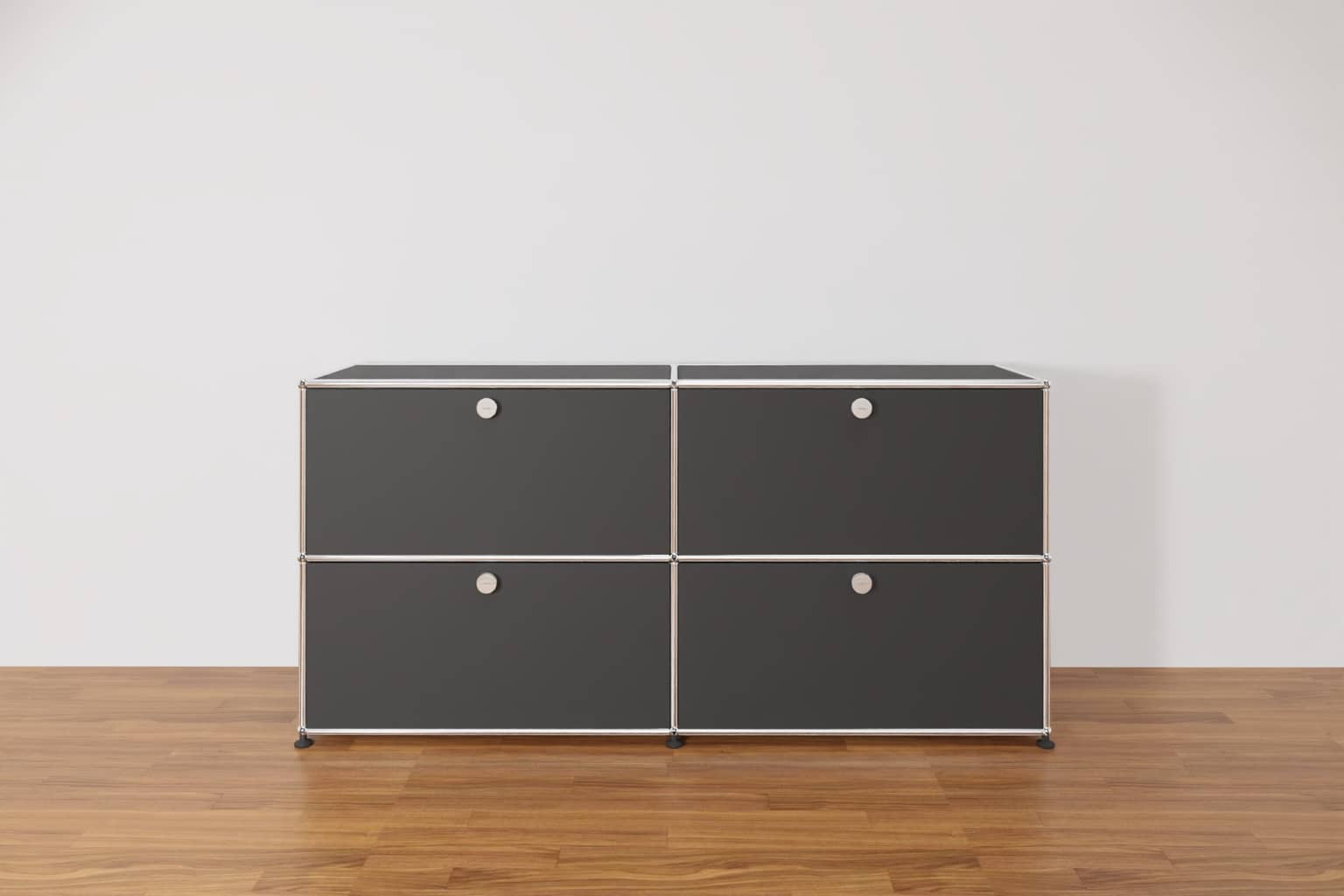 Original USM Haller Sideboard mit 4 Klapptüren in Anthrazitgrau Produktbild