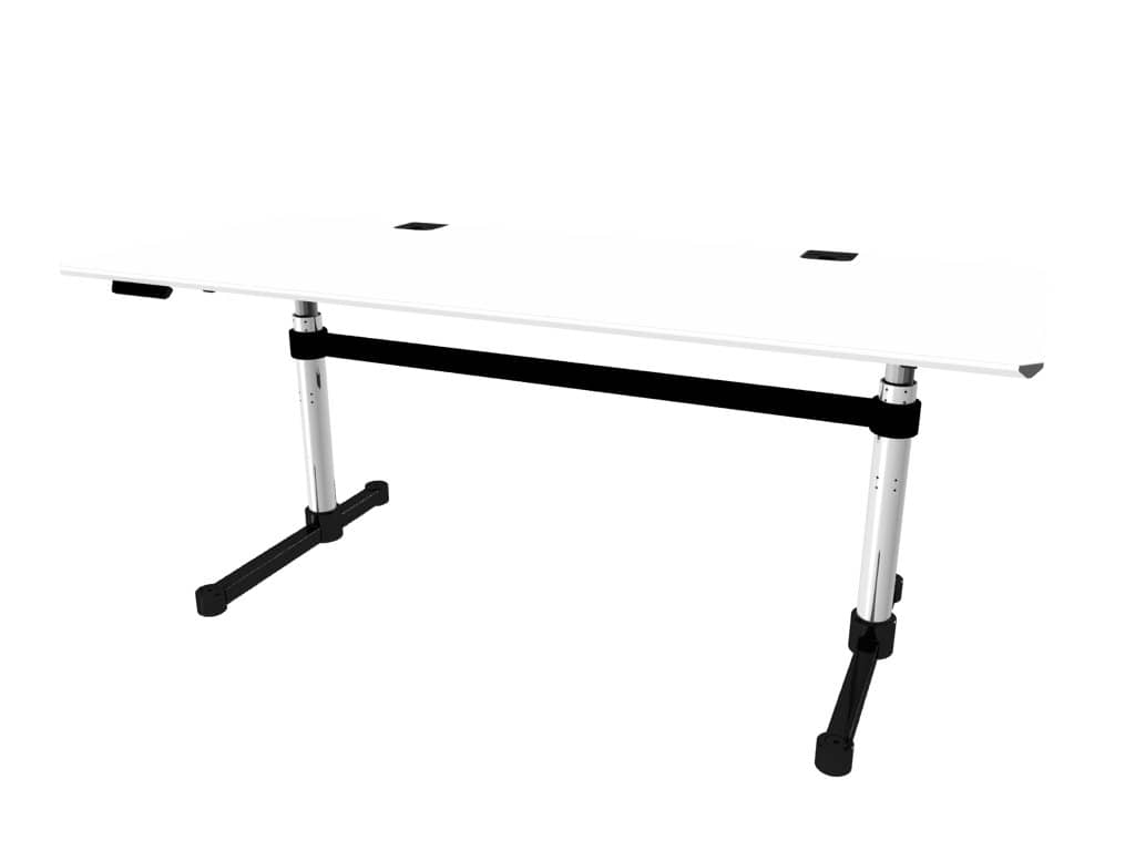 Kitos M Plus, MDF pulverbeschichtet reinweiss, mechanisch höhenverstellbar