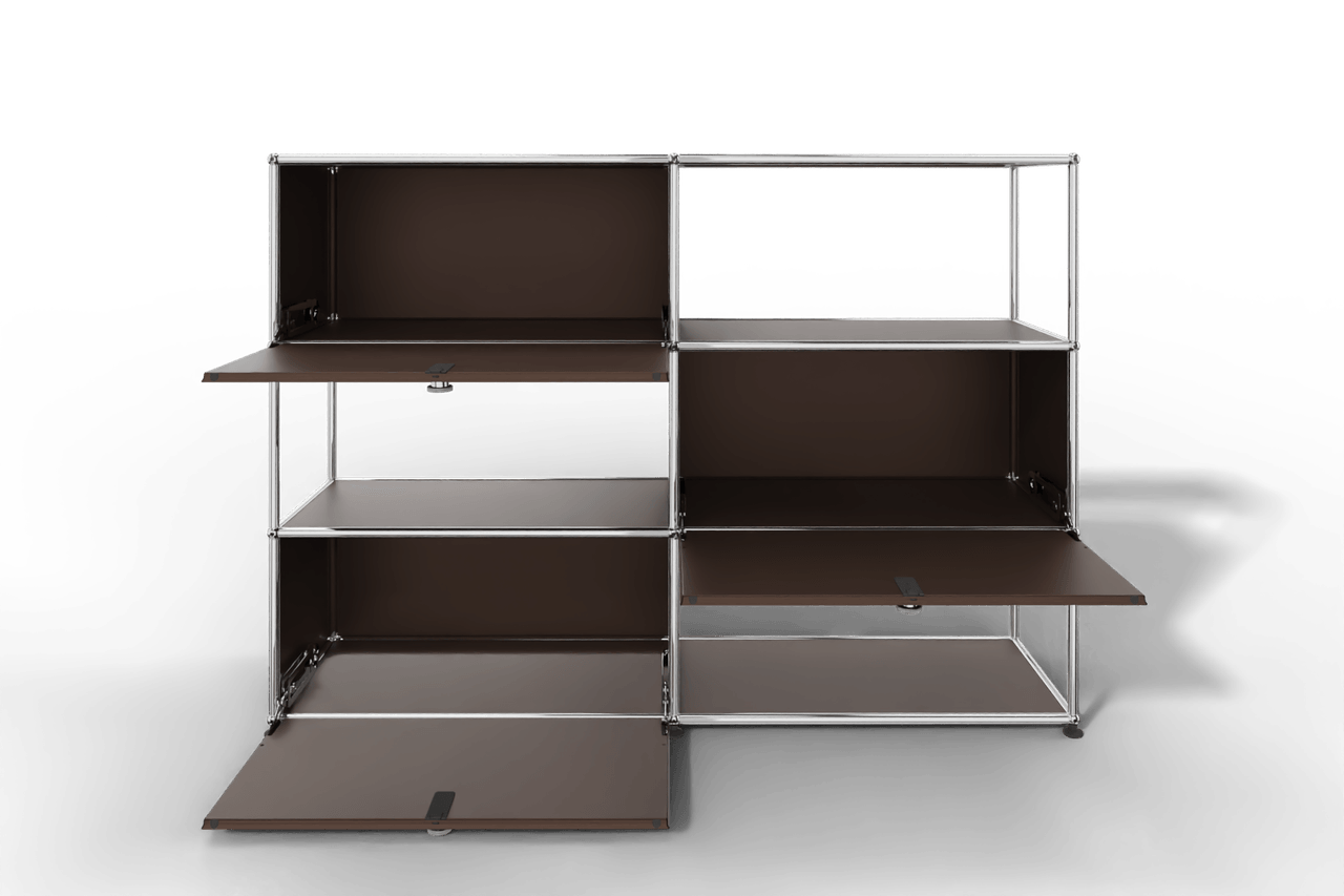 USM Haller Highboard/Raumteiler, 3 offene Elemente, 3 Klapptüren Produktbild