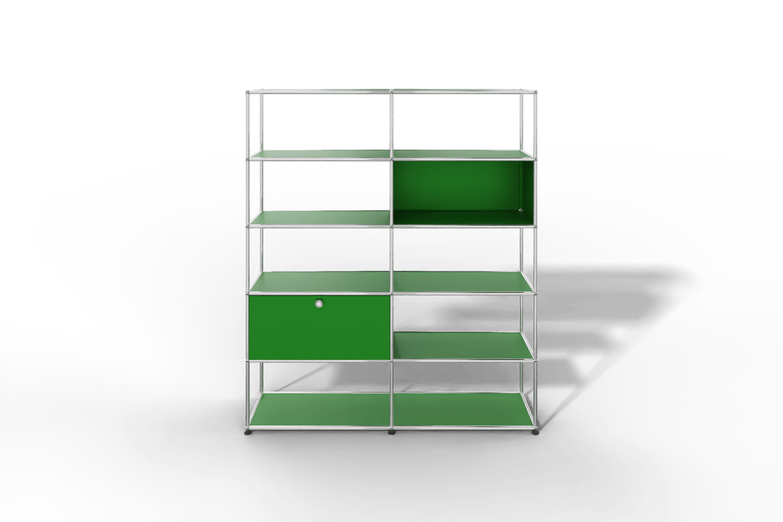 USM Haller Regalwand, offene und geschlossene Fächer kombiniert Produktbild