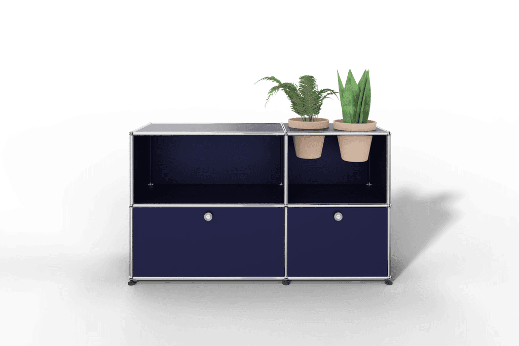 Sideboard mit Klapptüren und Pflanzeneinsatz