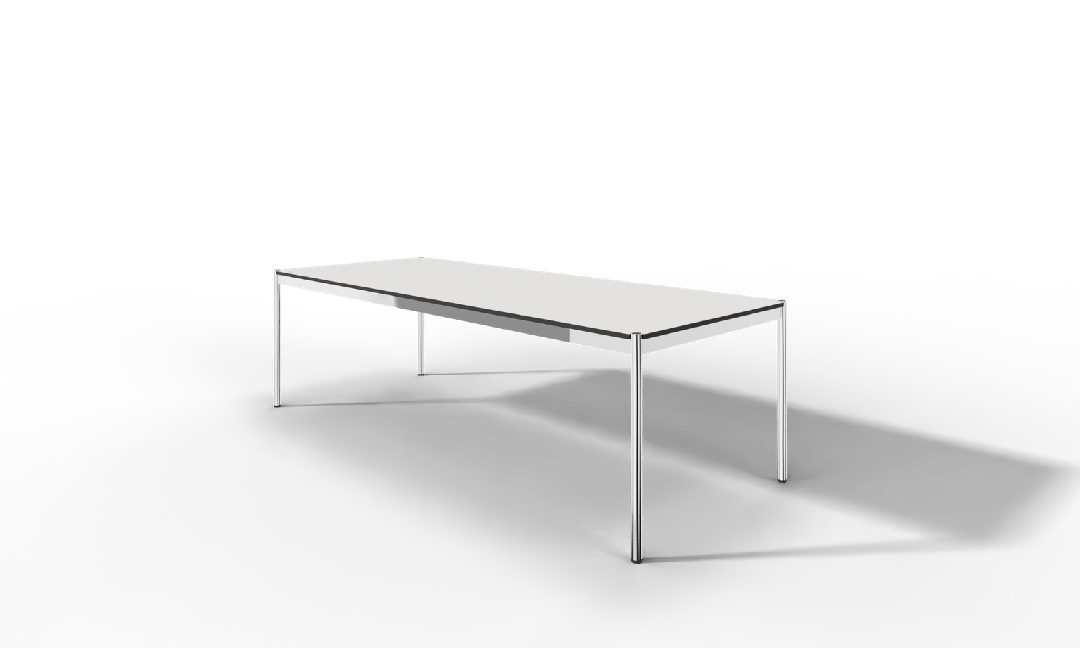 USM Haller Tisch, Tiefe 1000 mm, in Fenix, aus 3 Farben wählbar, Tischlänge wählbar Produktbild
