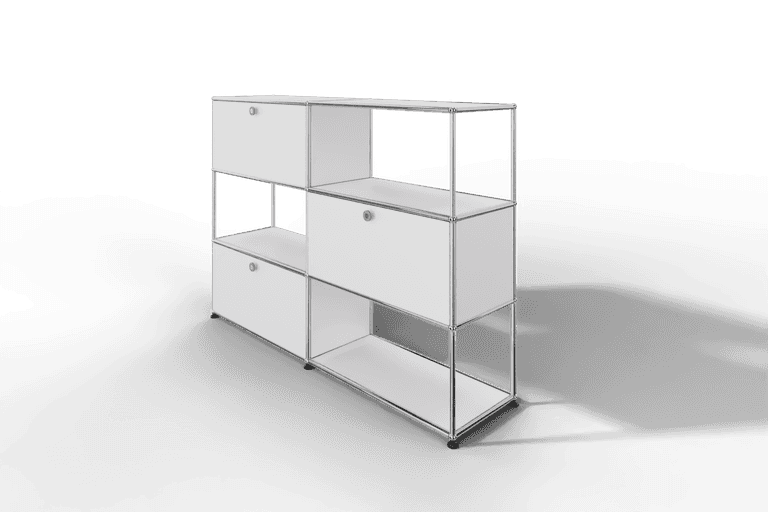 USM Haller Highboard/Raumteiler, 3 offene Elemente, 3 Klapptüren Produktbild