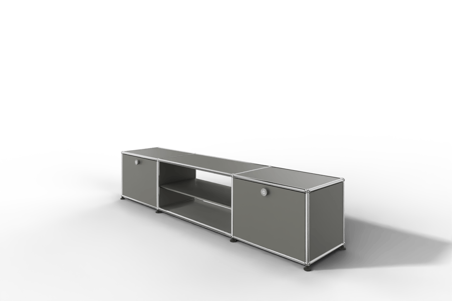 USM Haller TV-Lowboard mit Mittelteil und Zwischentablar Produktbild