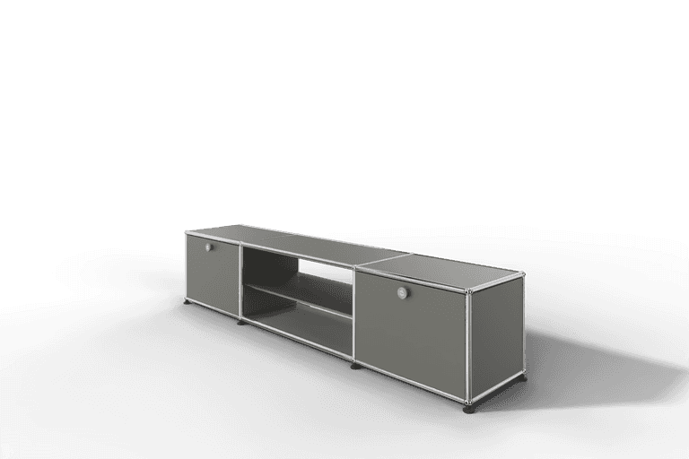 USM Haller TV-Lowboard mit Mittelteil und Zwischentablar Produktbild