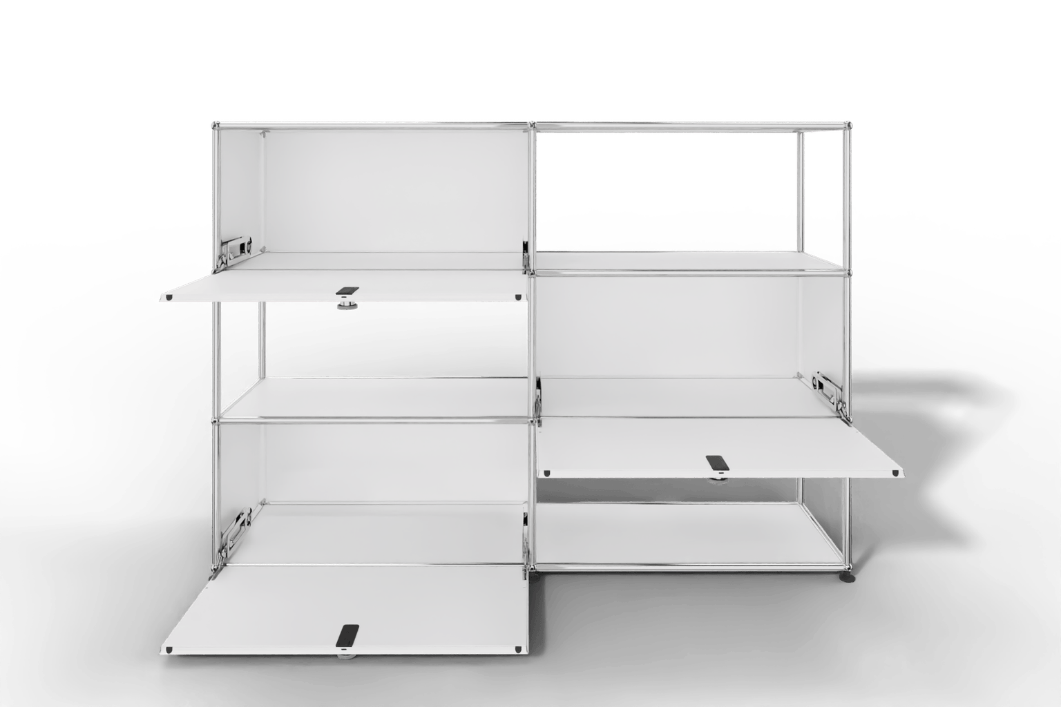 USM Haller Highboard/Raumteiler, 3 offene Elemente, 3 Klapptüren Produktbild