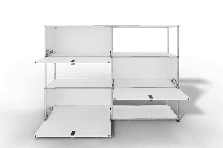 USM Haller Highboard/Raumteiler, 3 offene Elemente, 3 Klapptüren Produktbild