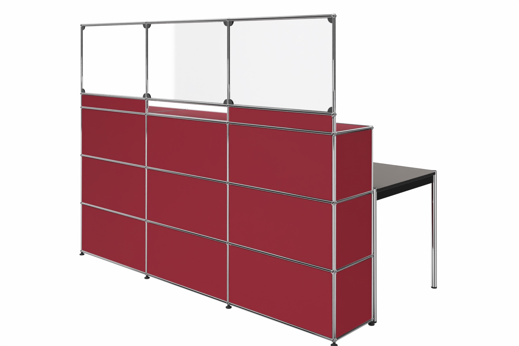 USM Haller Theke mit Spuckschutz V4 Produktbild