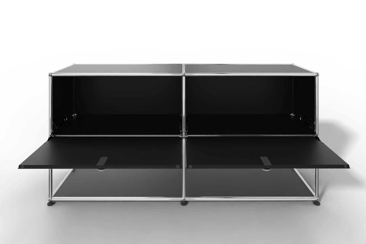 USM Haller Sideboard, 2 Klapptüren, untere Ebene offen Produktbild