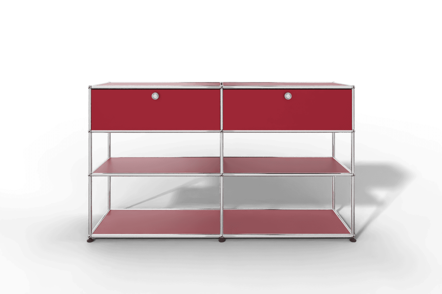 USM Haller Highboard mit 2 Klapptüren und 2 offenen Ebenen Produktbild