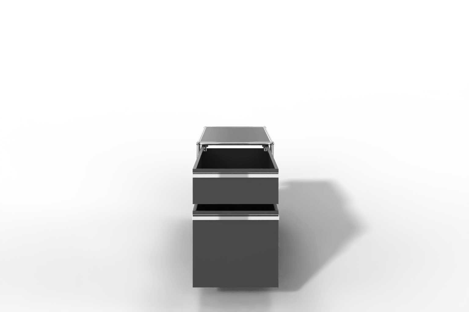 USM Haller Rollcontainer mit Hängeregistratur, wahlweise abschließbar. 14 Farben konfigurierbar. Produktbild
