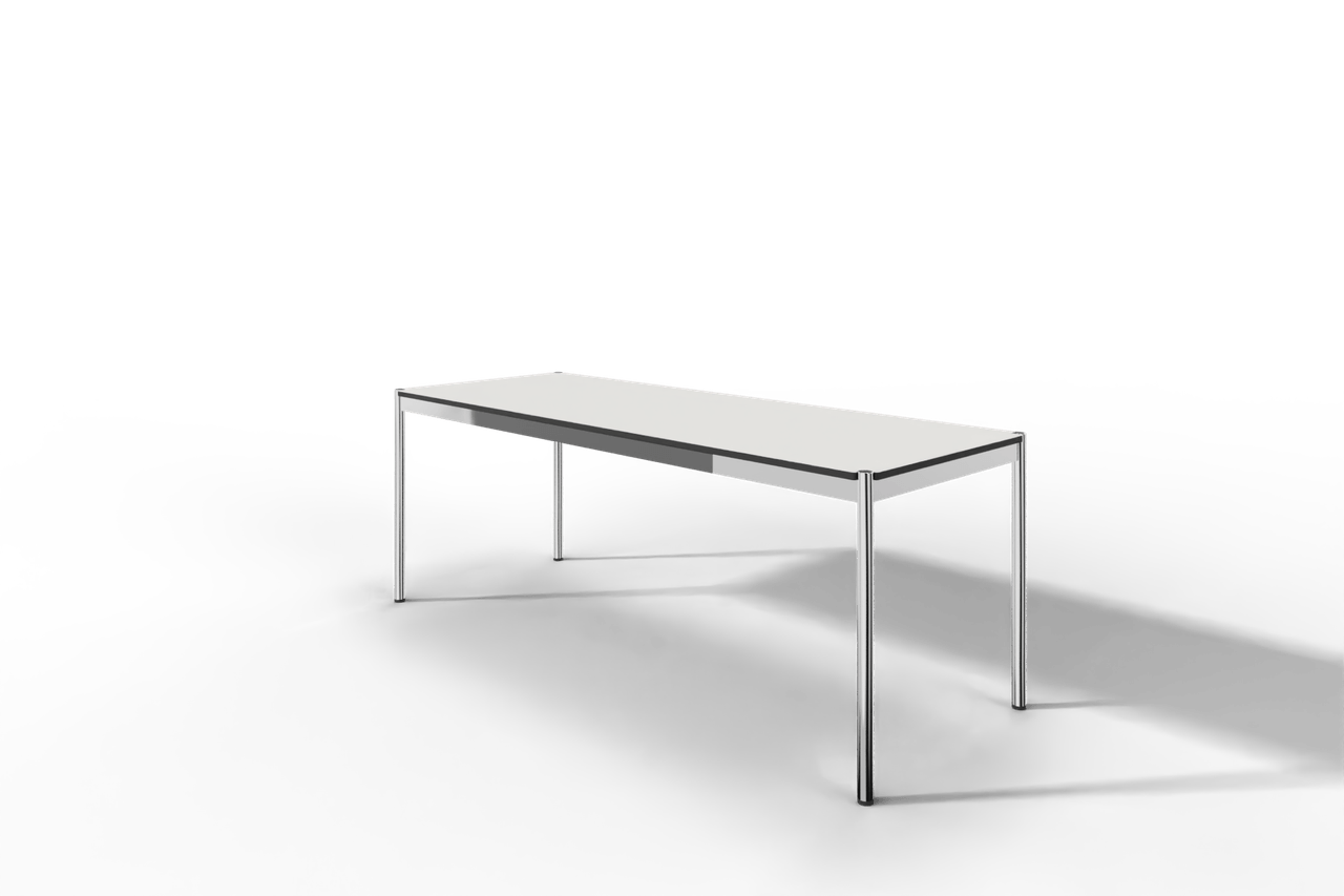 USM Haller Tisch, Tiefe 750 mm, in Fenix, aus 3 Farben wählbar, Tischlänge wählbar Produktbild