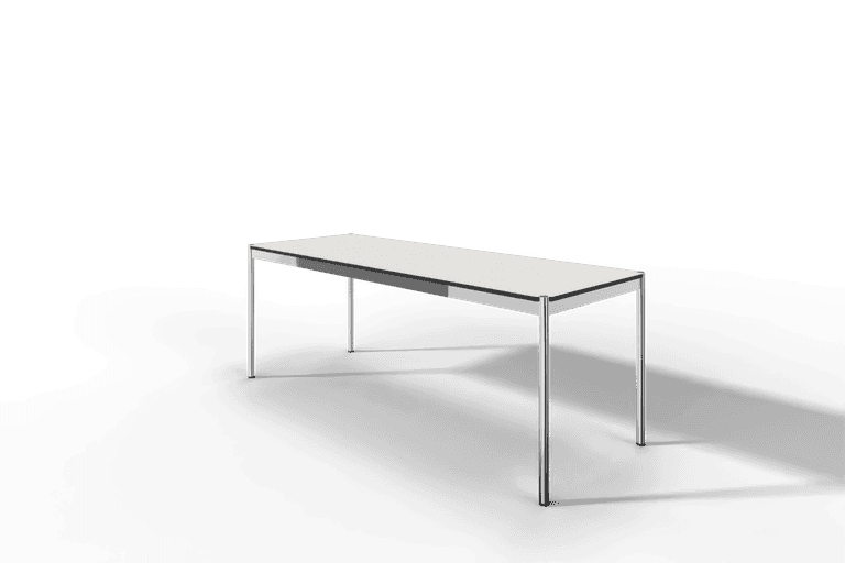 USM Haller Tisch, Tiefe 750 mm, in Fenix, aus 3 Farben wählbar, Tischlänge wählbar Produktbild