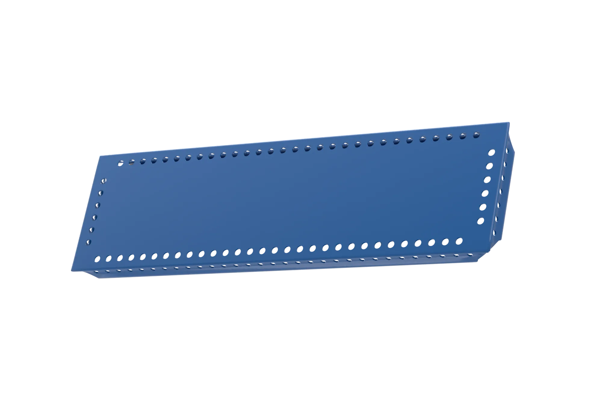USM Haller Tablar Gelocht Enzianblau 100x350 Produktbild
