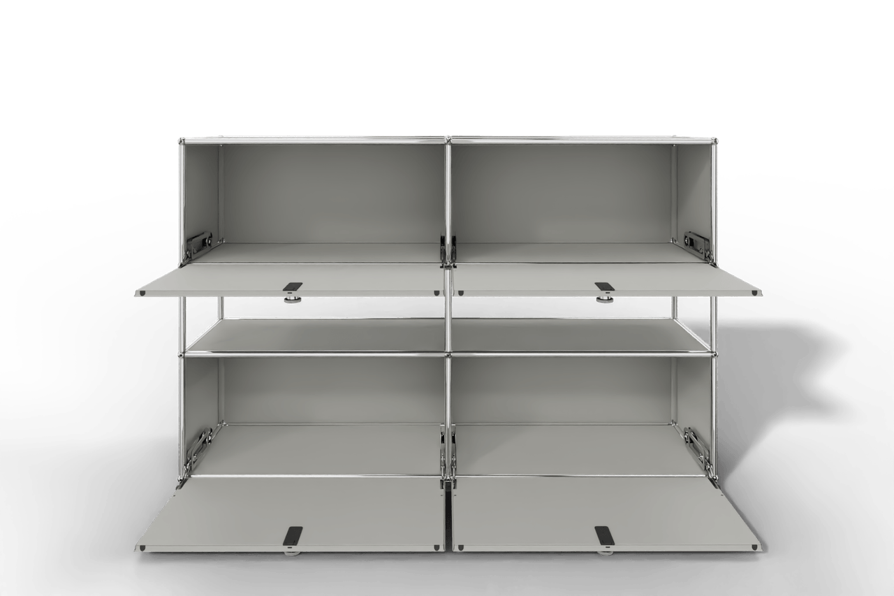 USM Haller Highboard mit 4 Klapptüren und offener Ebene Produktbild
