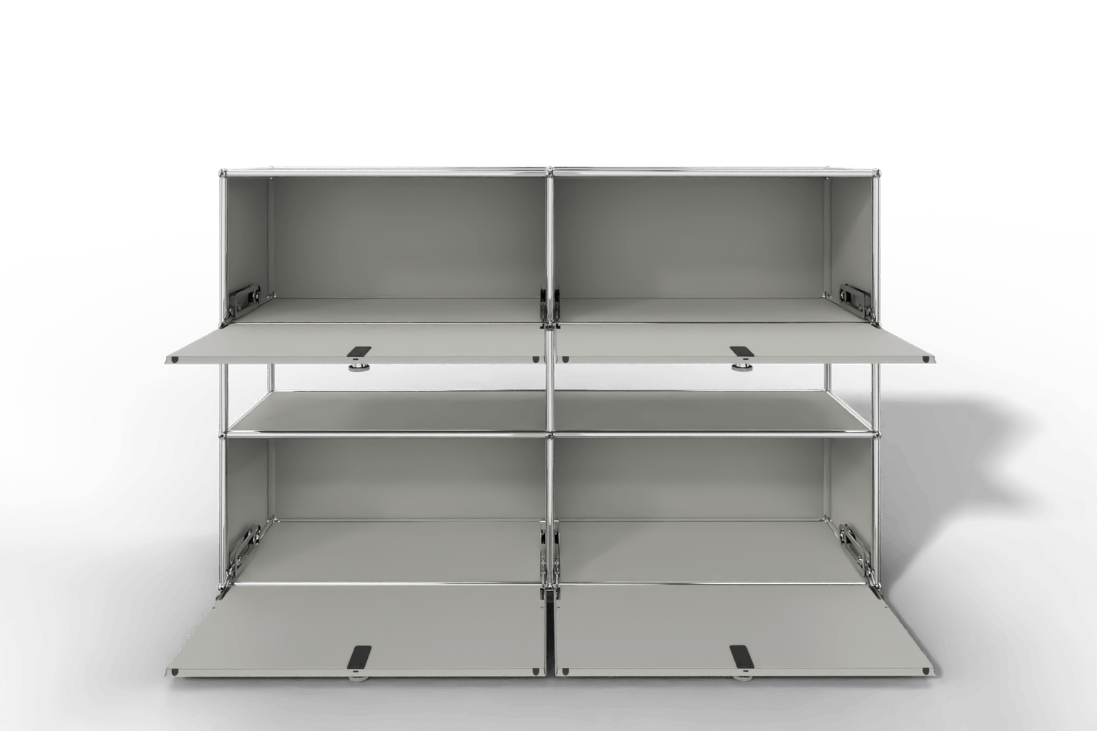 USM Haller Highboard mit 4 Klapptüren und offener Ebene Produktbild