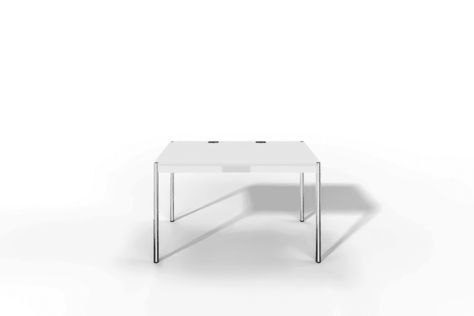 USM Haller Tisch Plus,Tiefe 750 mm, Oberfläche MDF reinweiss Produktbild