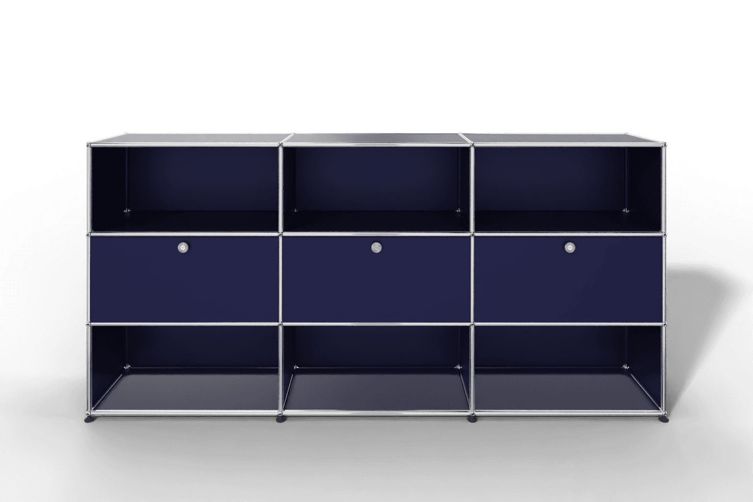 USM Haller Highboard mit 3 Klapptüren und 6 offenen Fächern Produktbild